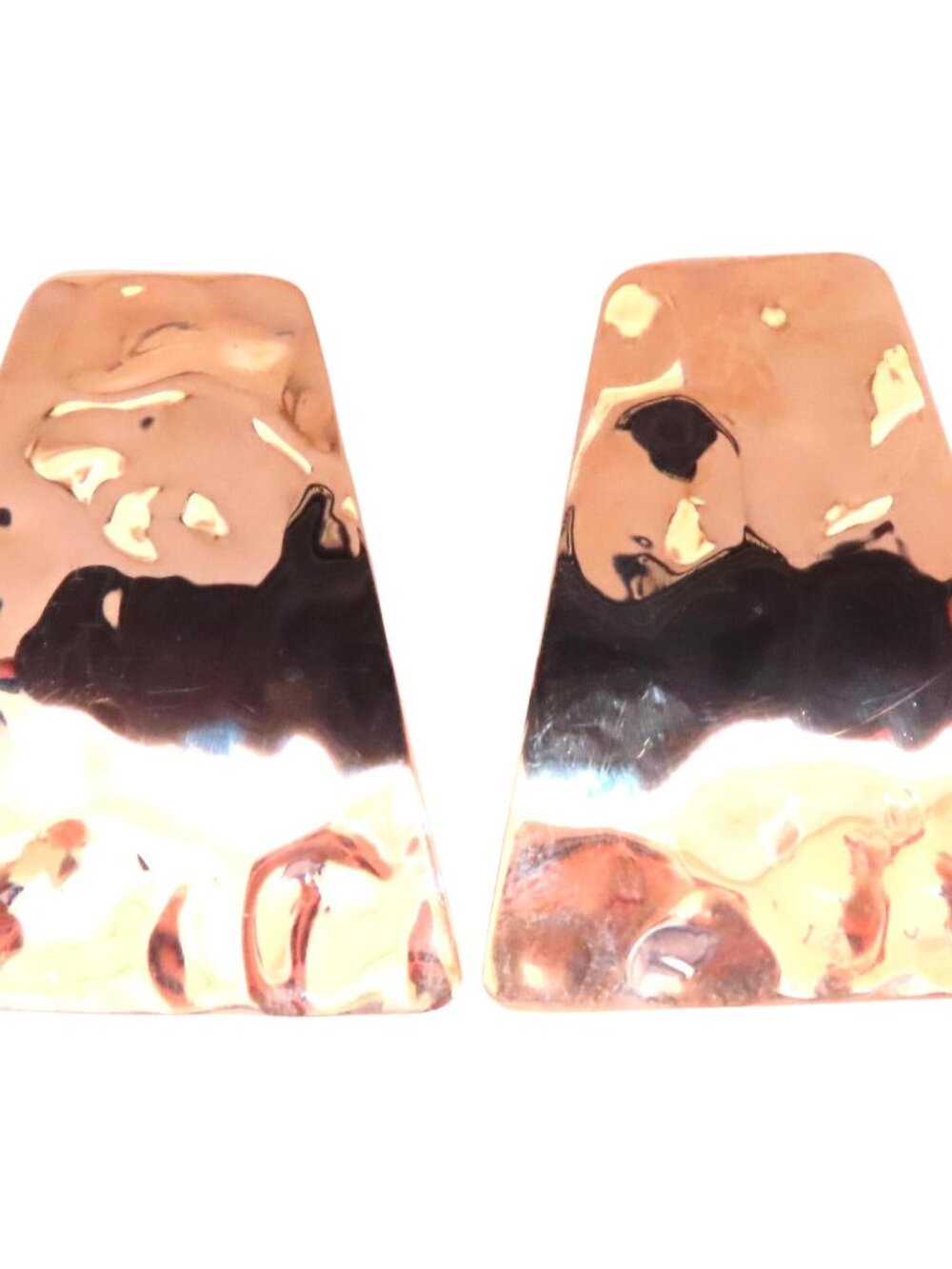 Hammered Plate 14kt Gold Bohemian Earrings*